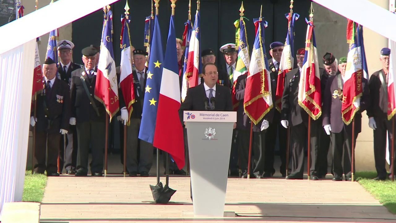 D-Day: Hollande rend hommage aux "civils et militaires"