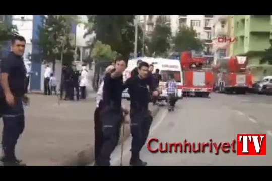 Kahramanmaraş Emniyet Müdürlüğü'nde patlama: İşte ilk görüntüler