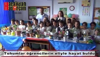 Tohumlar öğrenciler sayesinde hayat buluyor