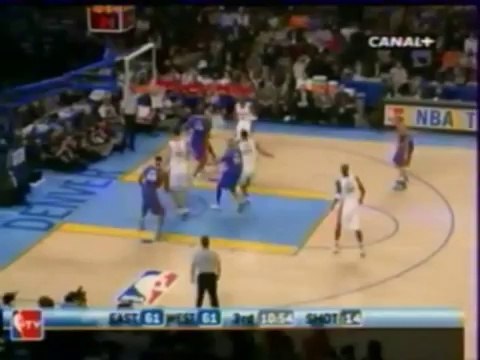 Allen Iverson blocks Kobe Bryant on All-Star Game