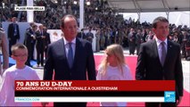 70 ans du D-Day : l'arrivée du président français François Hollande à Ouistreham