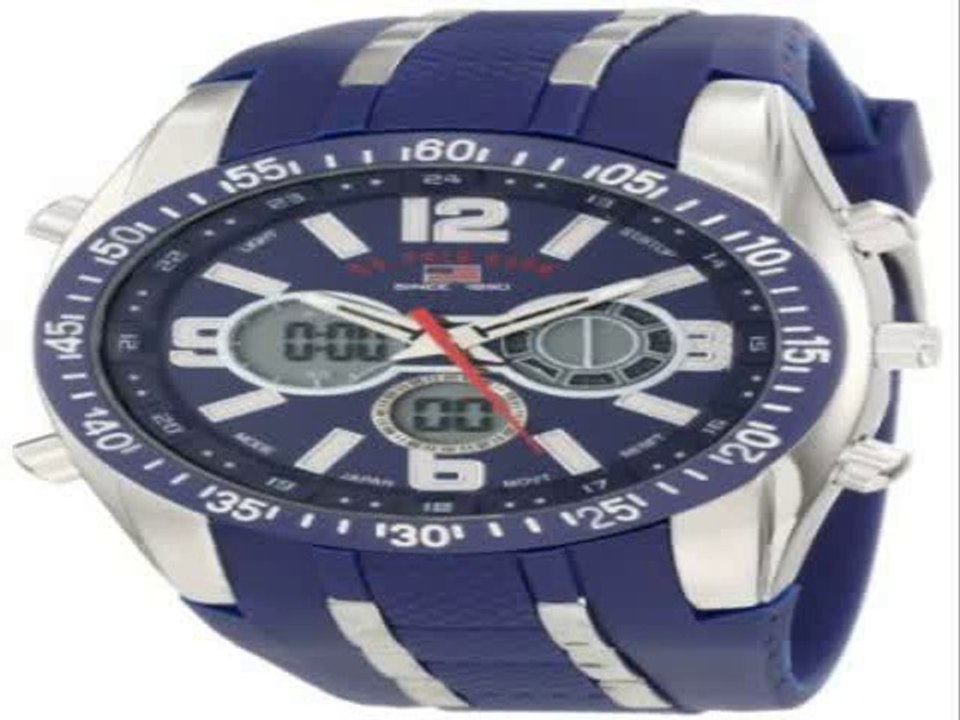 U.S. Polo Assn. Sport Men’s US9241 White Analog Digital Strap Watch