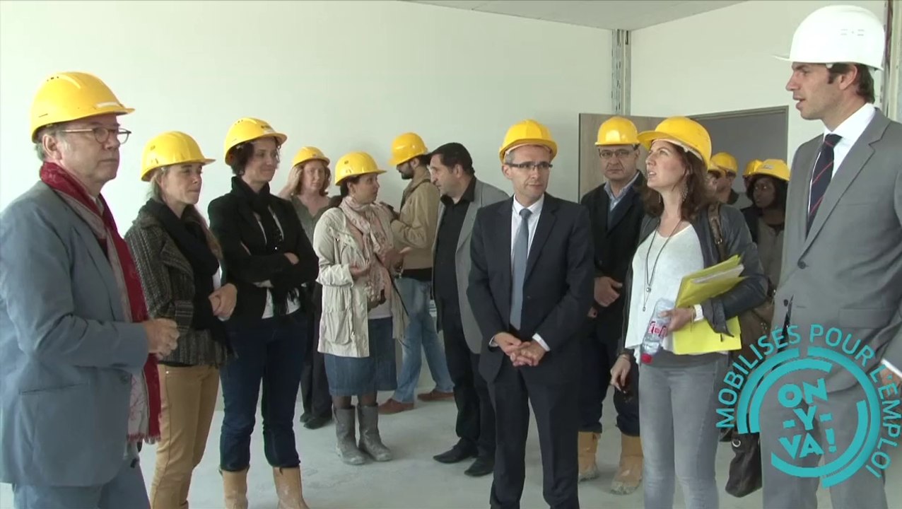 Visite de chantier au collège Maurice-Thorez à Stains