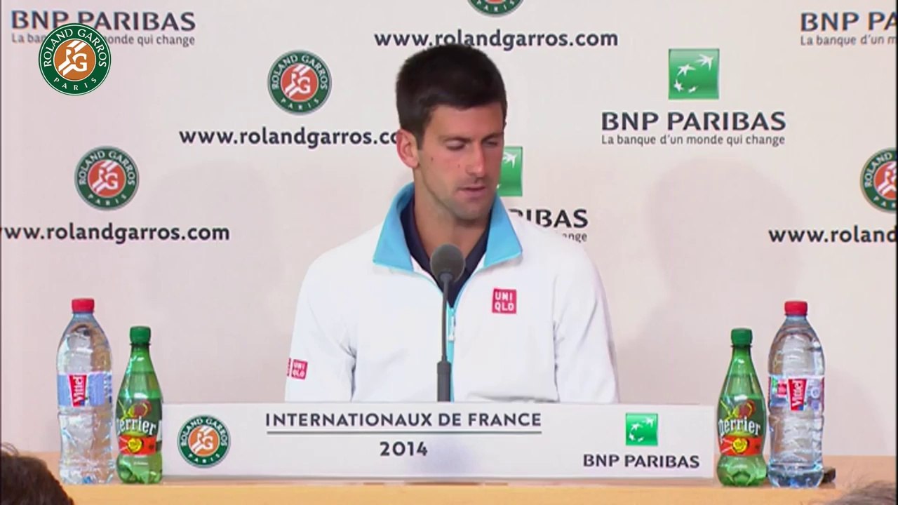 Press conference N.Djokovic 2014 French Open SF
