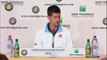 Conférence de presse N.Djokovic Roland Garros 2014 1/2