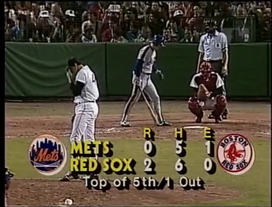 MLB 1986 World Series G5 - Boston Red Sox vs New York Mets