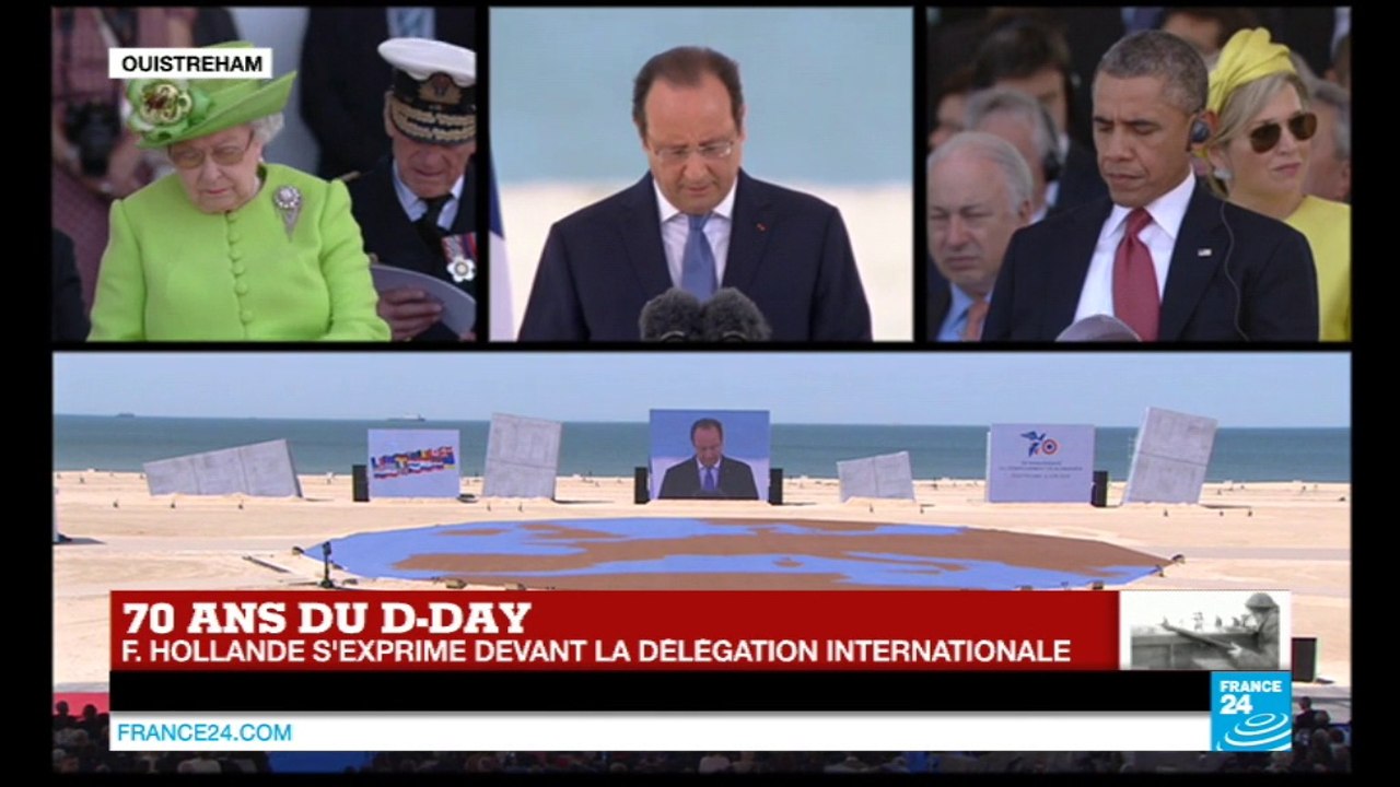 70 ans du D-Day : l'hommage de Hollande aux morts d'"Omaha la sanglante"