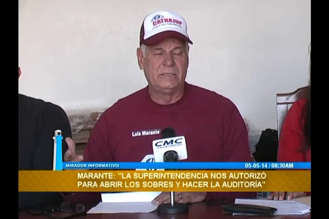 MARANTE: “LA SUPERINTENDENCIA NOS AUTORIZÓ PARA ABRIR LOS SOBRES Y REALIZAR LA AUDITORÍA