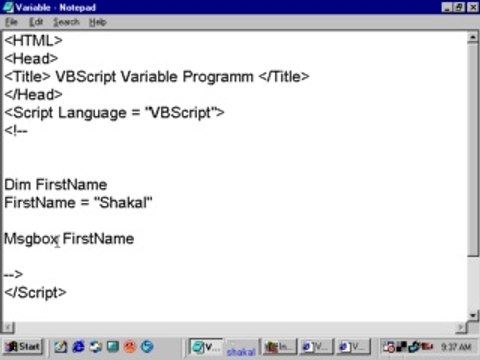 VBScript Free Tutorials in balochi&Brahvi, Urdu & Hindi Lesson 3 shaikof baloch