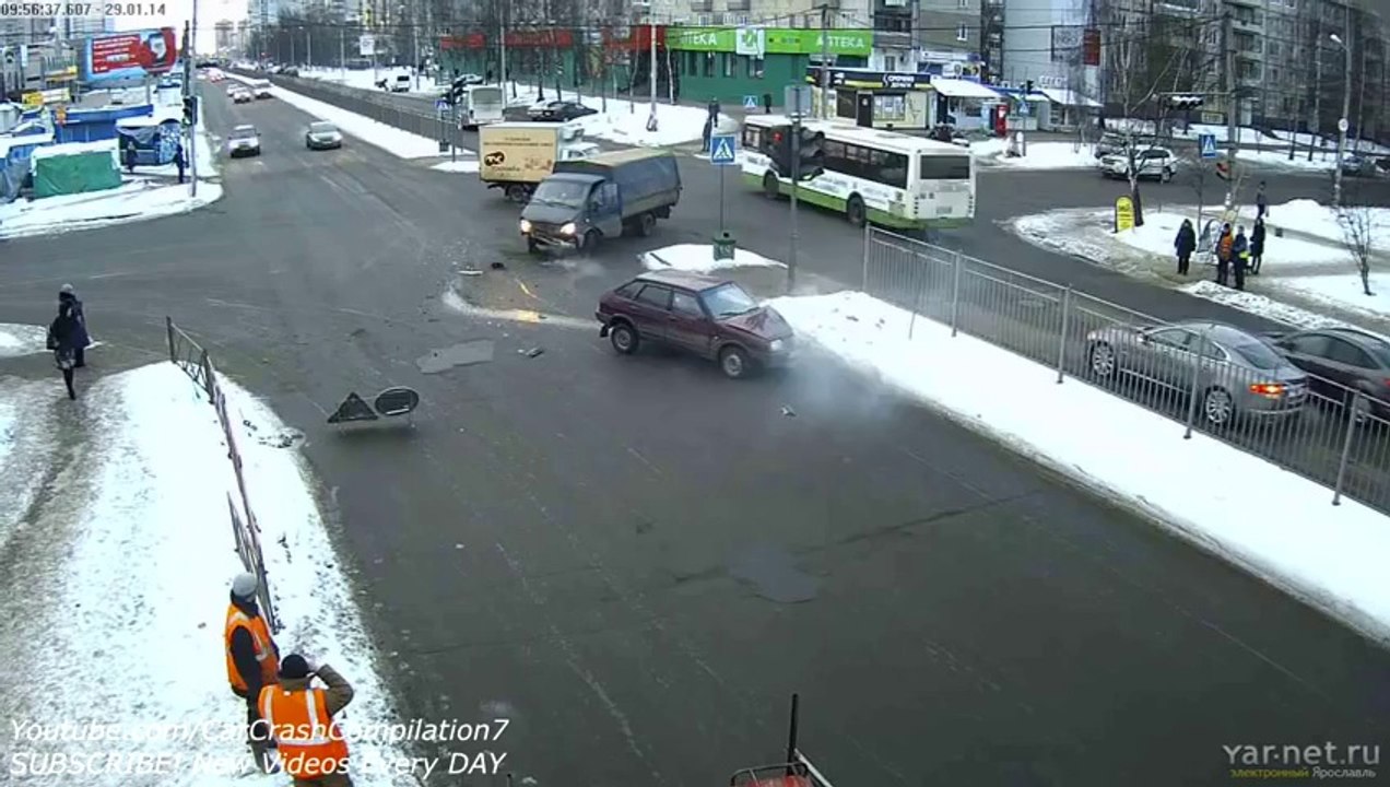 Car Crashes Compilation # 219 - January 2014
