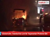 Göstericiler, İstanbul'da Lice'de Yaşananları Protesto Etti