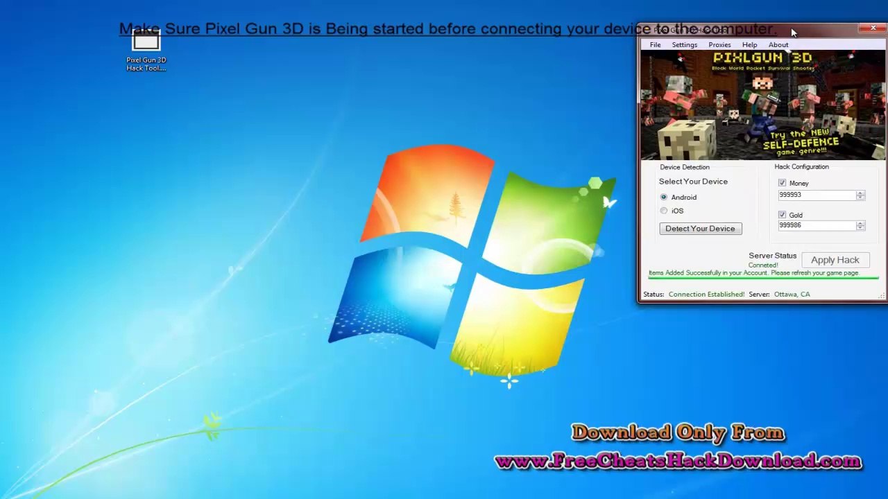Pixel Gun 3D Hack Tool No Survey Download June 2014 Update