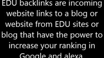 Top Free EDU Dofollow Backlinks For SEO