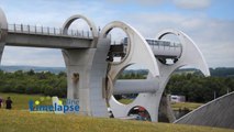 Amazing giant boat wheel : Falkirk wheel time lapse