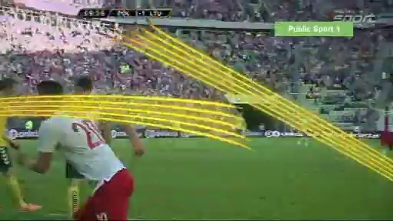 A.Milik goal (Poland 1-1 Lithuania)