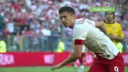 R.Lewandowski goal (Poland 2-1 Lithuania)