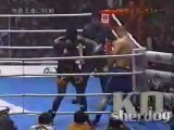 Remy Bonjasky gives a high kick K.O