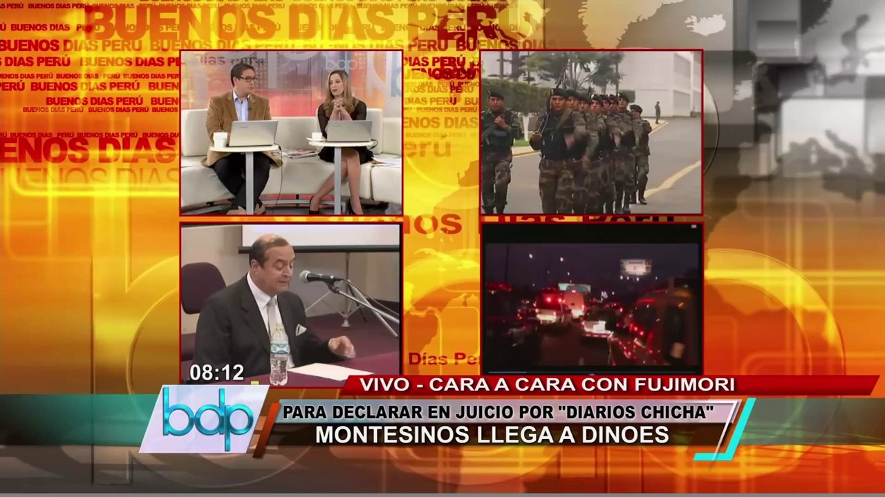 Vladimiro Montesinos llega a la Dinoes para declarar por juicio "diarios chicha" (2/2)