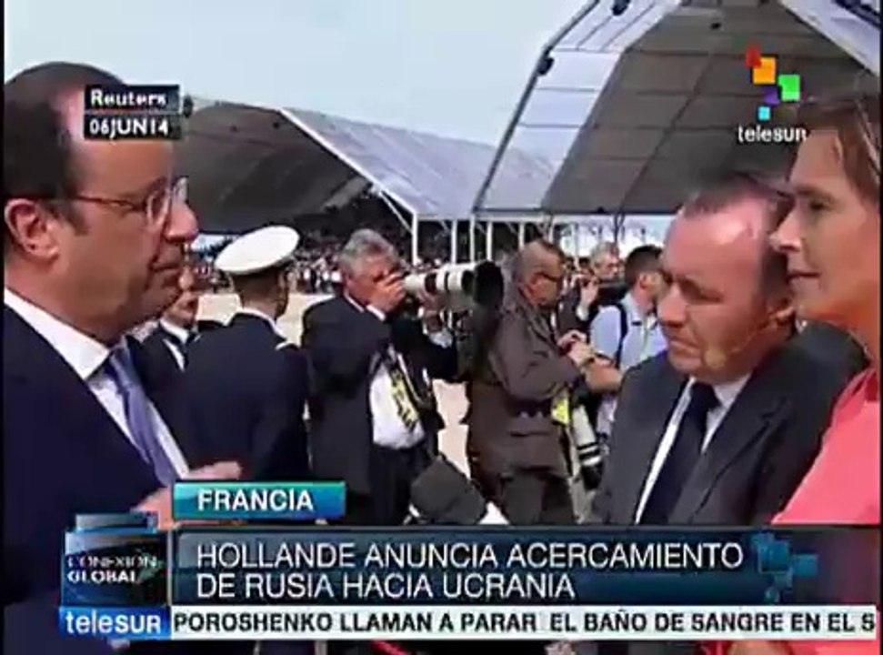 Según Hollande, Moscú enviará embajador a la asunción de Poroshenko