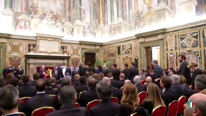 Papa Francesco riceve Azzurri e Pumas alla vigilia di Italia v Argentina