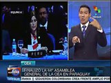 Finaliza en Paraguay la 44 asamblea general de la OEA