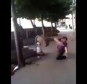 Dumb guy shooting in a trash can! Hilarious fail!