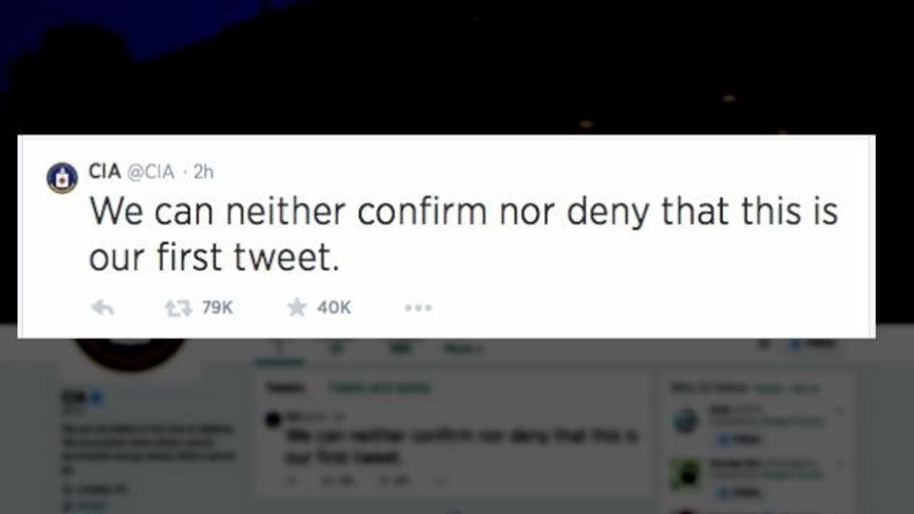 CIA Launches Twitter Account With Awesome First Tweet