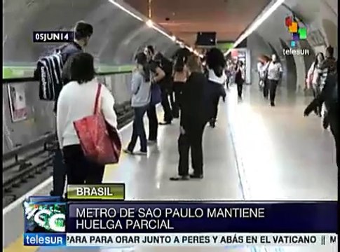 Empleados del metro de Sao Paulo declararon huelga indefinida