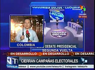 Colombia: cierra Santos su campaña con "septimazo por la paz"