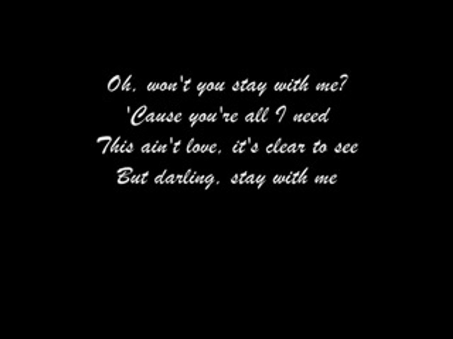 Sam Smith - Stay With Me ( LYRICS ) - video dailymotion