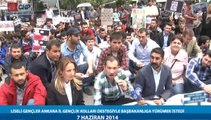 LİSELİ GENÇLER ANKARA İL GENÇLİK KOLLARI DESTEGİYLE BAŞBAKANLIGA YÜRÜMEK İSTEDİLER 07/06/2014