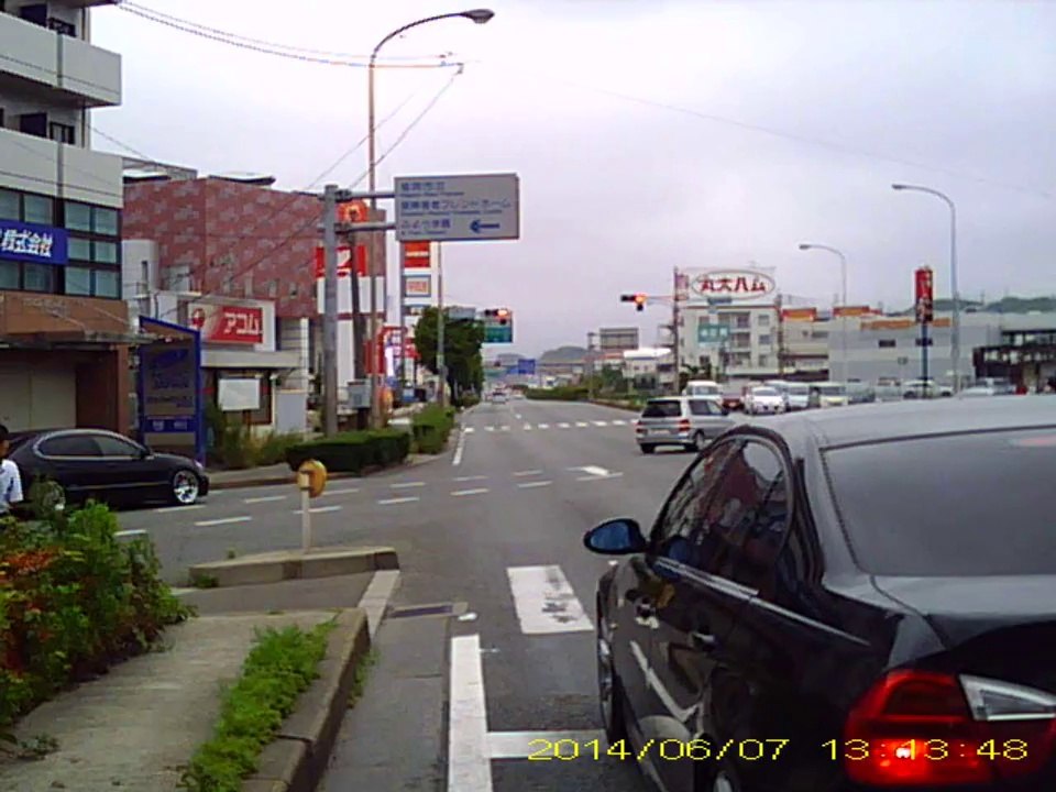 バイクでツーリング　福岡市東区