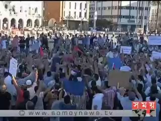 লিবিয়ায় খলিফা হাফতারের সমর্থক ও বিরোধীদের