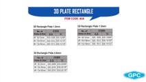 3D Rectangle Plates Manufacturer