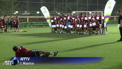 Football referees train ahead of the World Cup