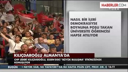 Kılıçdaroğlu, Almanya'da Erdoğan Sloganlarını Susturdu