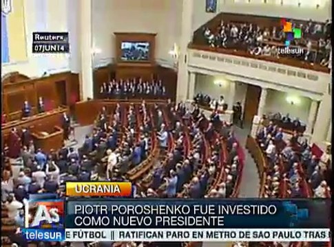 Petro Poroshenko asume como Presidente de Ucrania