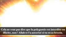 Est-il permis de parler de polygamie avec sa femme si cela l'attriste ?