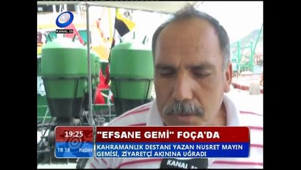 Efsane Mayın Gemisi Nusret, Foça'da Ziyarete Açıldı.
