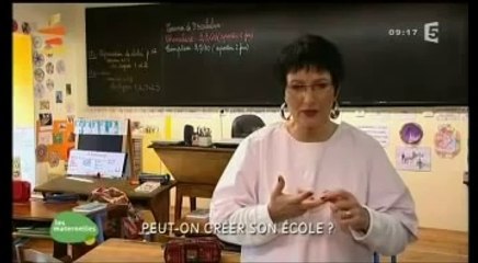 Sur FR5  Reportage dans l'émission : Les Maternelles sur FR5 : à l'école Ker Lann . Peut-on créer son école