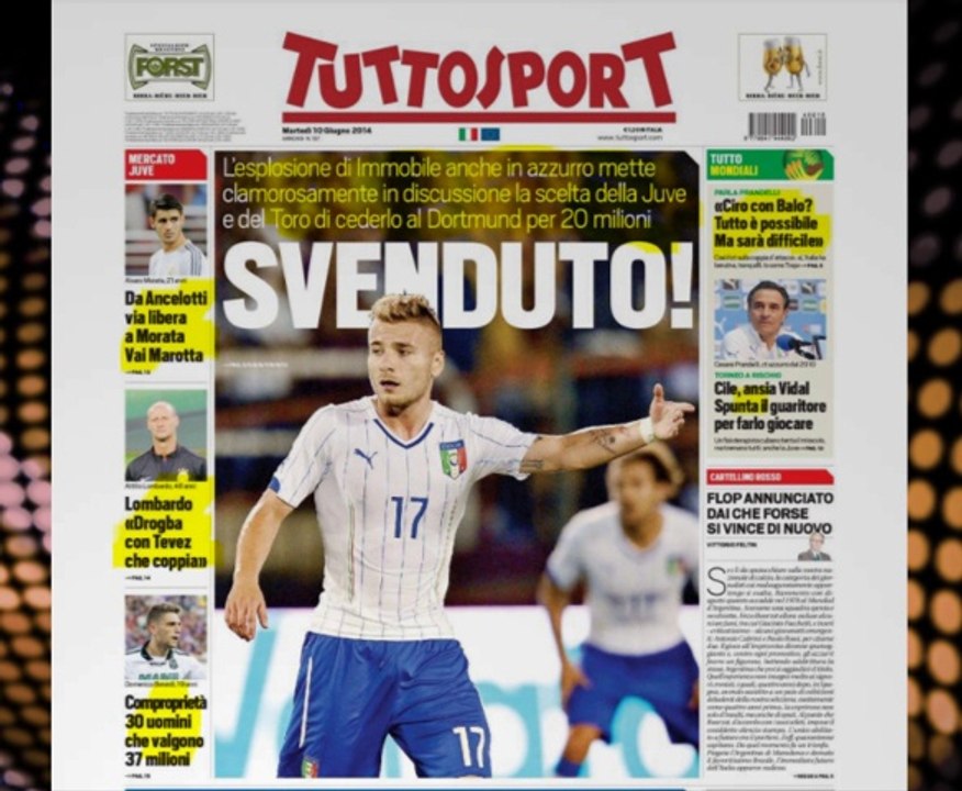 CALCIOINFO - Rassegna stampa 10-06-2014