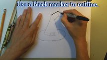 How To Draw a Witches Hat! Easy Drawing Lesson for Kids last Halloween tutorial!