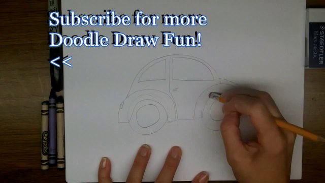 How To Draw A VW Beetle Slug Bug Punchbuggy Easy Drawing Lesson