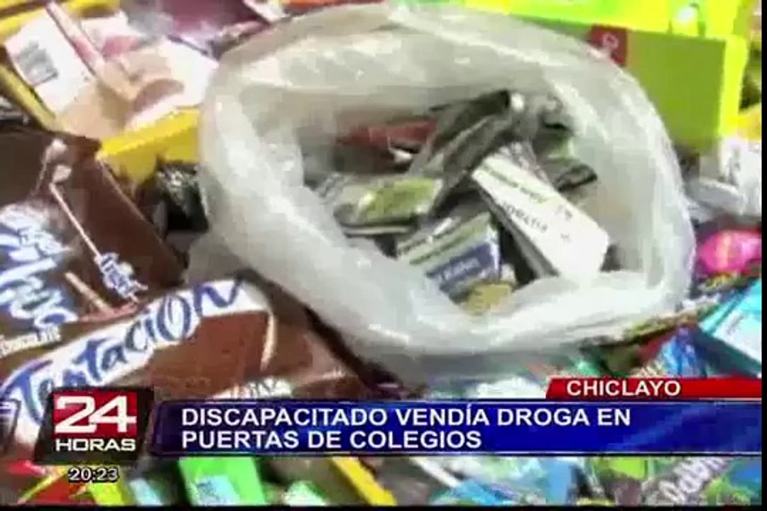 Chiclayo: hombre con discapacidad vendía droga...