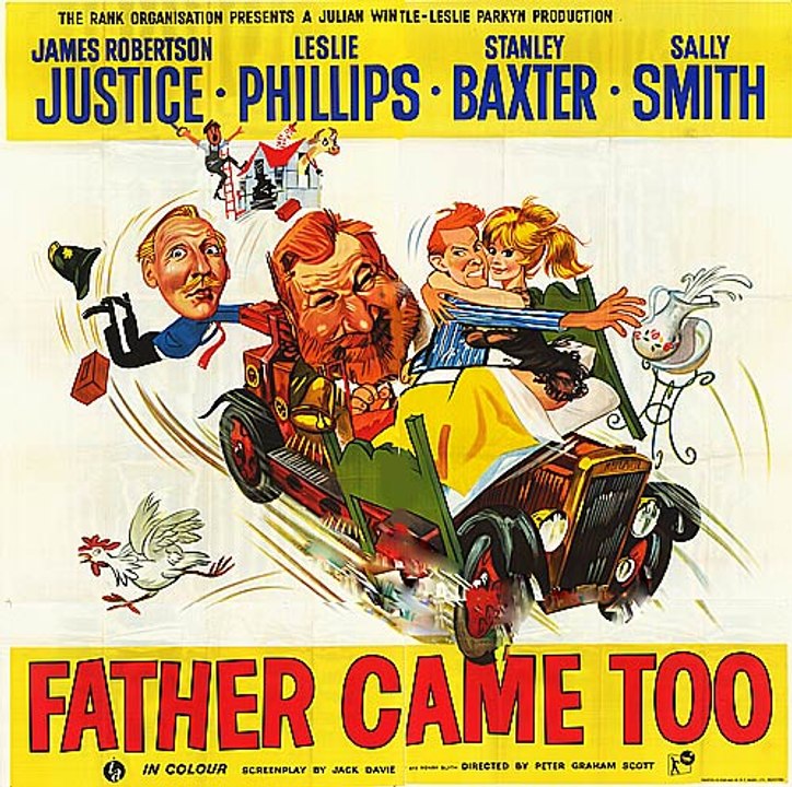 Father Came Too (1964) Comedy, James Robertson Justice, Leslie Phillips, Stanley Baxter
