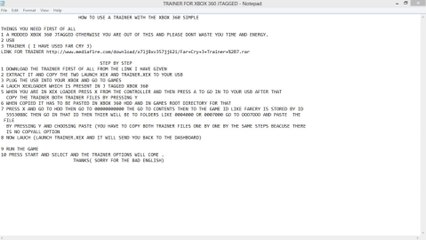 xbox 360 trainer guide