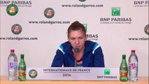 Press conference S.Halep 2014 French Open Final