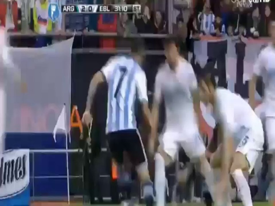 Argentina vs Slovenia 2-0 - Lionel Messi Goal, 2014