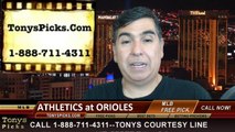 MLB Odds Baltimore Orioles vs. Oakland Athletics Pick Prediction Preview 6-8-2014