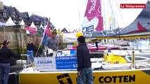 Solitaire du Figaro. Départ des pontons de Deauville